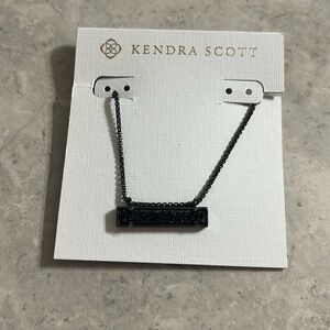 Kendra Scott Leanor Gunmetal Necklace